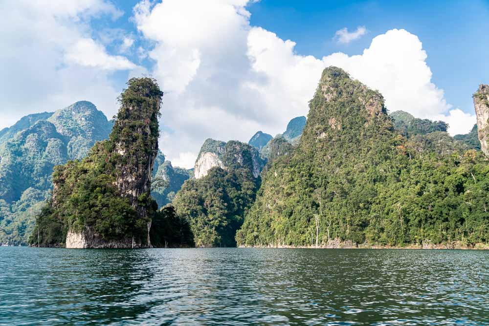 Beautiful scenery on Cheow Lan Lake an amazing thing to do when in Khao Sok