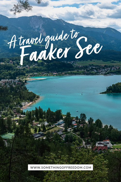 A travel guide to Faaker See carinthia pin