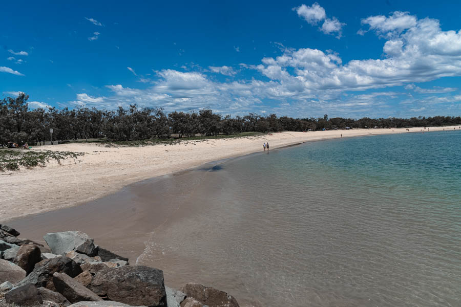 One of the beaches in Mooloolaba