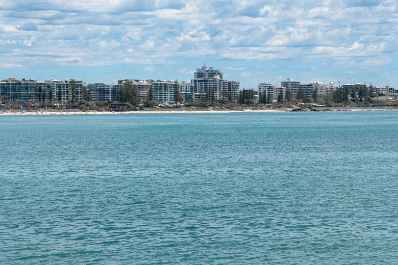 View of Mooloolaba and some of the best places to stay from the sea